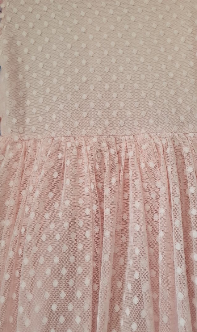 Pembe Dantel Detaylı Kız  cocuk Elbisesi - Görsel 5