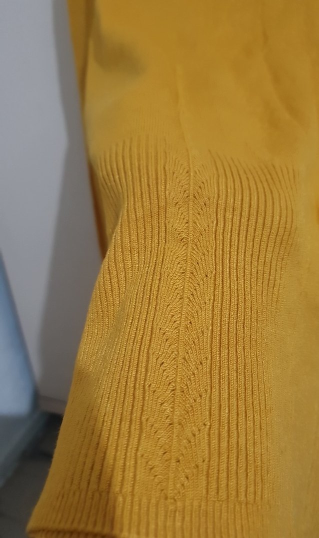 Sarı Balıkçı Yaka Uzun Kollu Kadın Kazak - Görsel 4