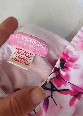 Kız Çocuk Pembe Çiçekli Bohem bluz - Görsel 2