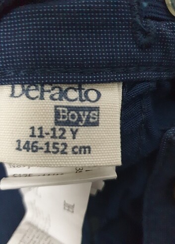 11-12 Yaş Beden Defacto erkek çocuk pantolon