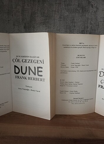  Beden ÇÖL GEZEGENİ VE DUNE'UN ÇOCUKLARI 