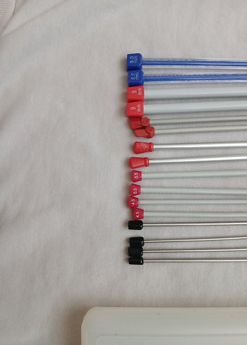 Renkli Uçlu Metal Şiş Seti - Görsel 2