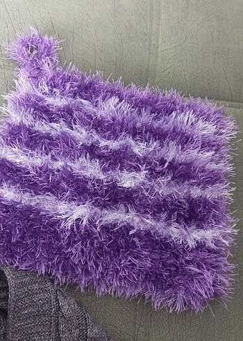 Mor Renkli Tie-Dye Desenli Banyo Lifi - Görsel 4