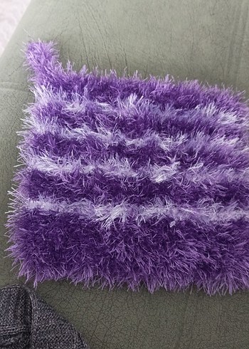 Mor Renkli Tie-Dye Desenli Banyo Lifi - Görsel 2