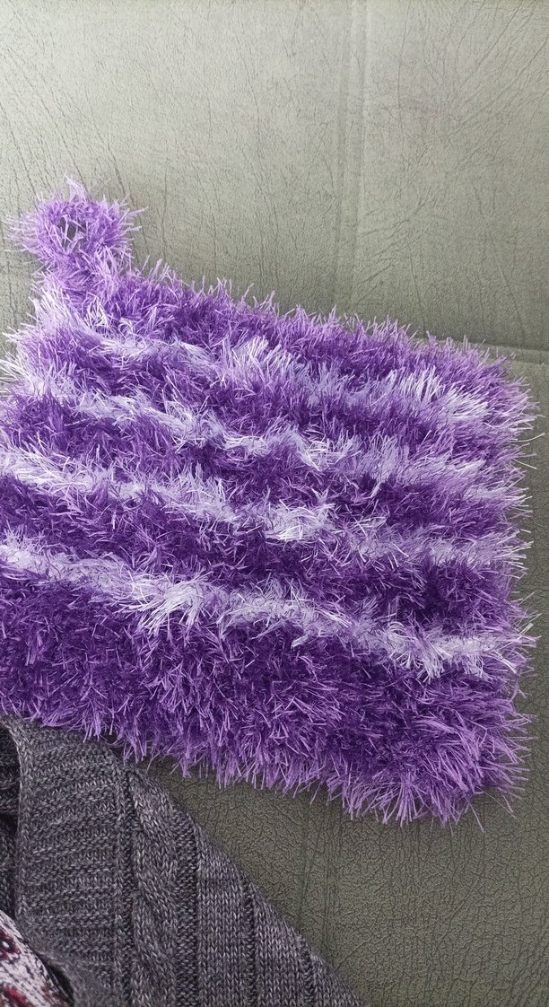 Mor Renkli Tie-Dye Desenli Banyo Lifi - Görsel 4