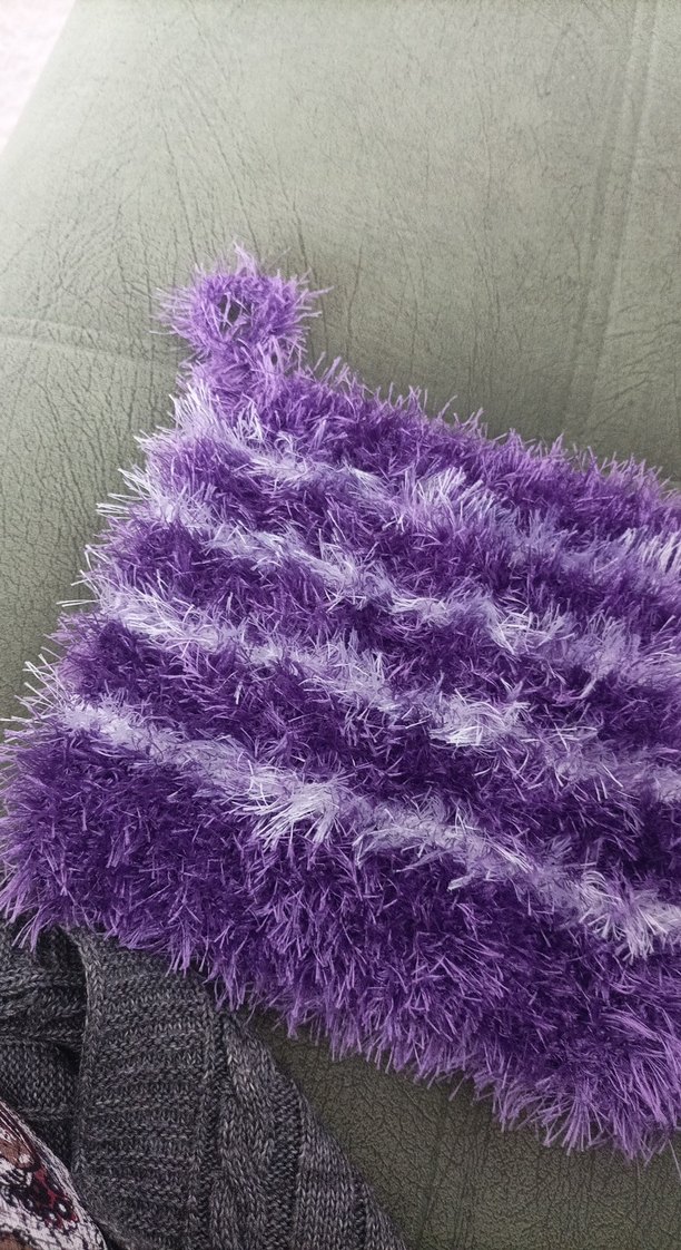 Mor Renkli Tie-Dye Desenli Banyo Lifi - Görsel 3