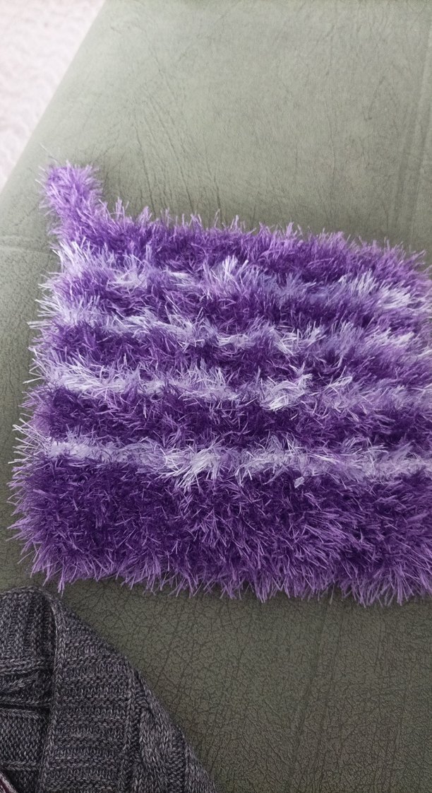 Mor Renkli Tie-Dye Desenli Banyo Lifi - Görsel 2