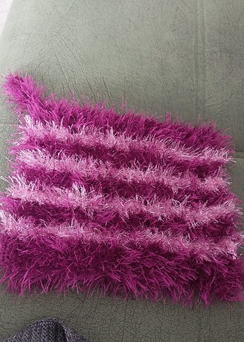 Mor Çizgili Banyo Lifi - Görsel 3