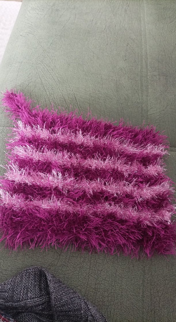 Mor Çizgili Banyo Lifi - Görsel 3