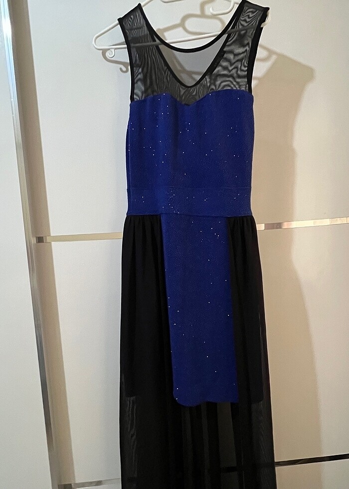 Arkası Tüllü Elbise - Görsel 3