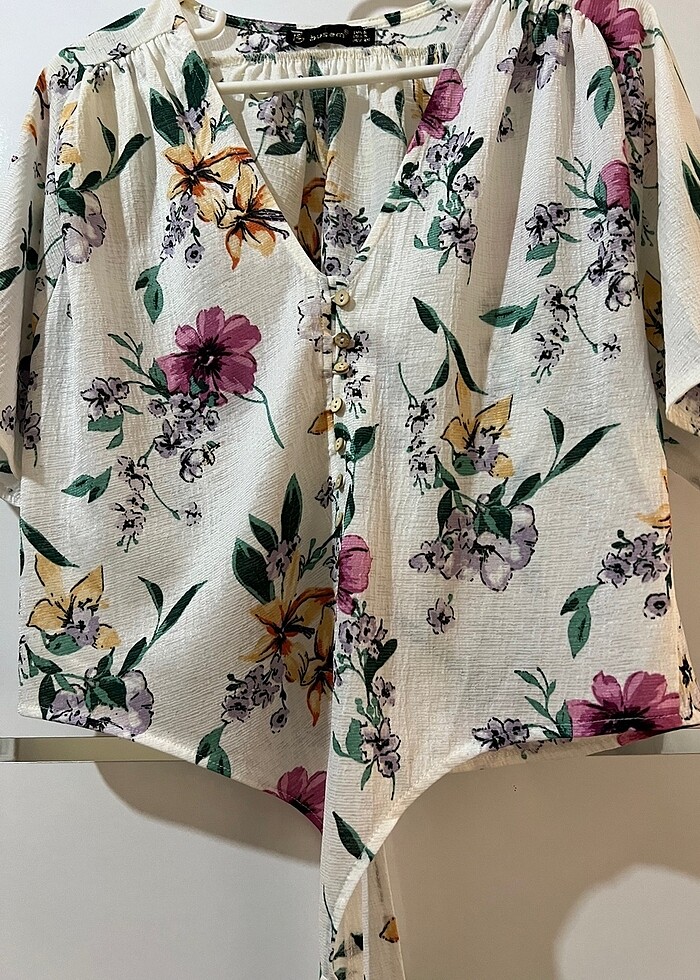 Önü bağlamalı bluz - Görsel 3