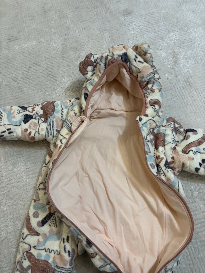 Kulak Detaylı Kamuflaj Desenli Bebek Tulumu - Görsel 4