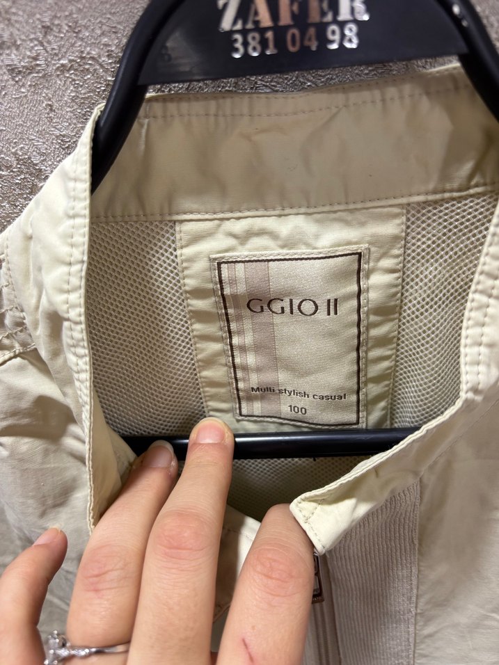 Bej Fermuarlı Kadın Ceket - Görsel 4