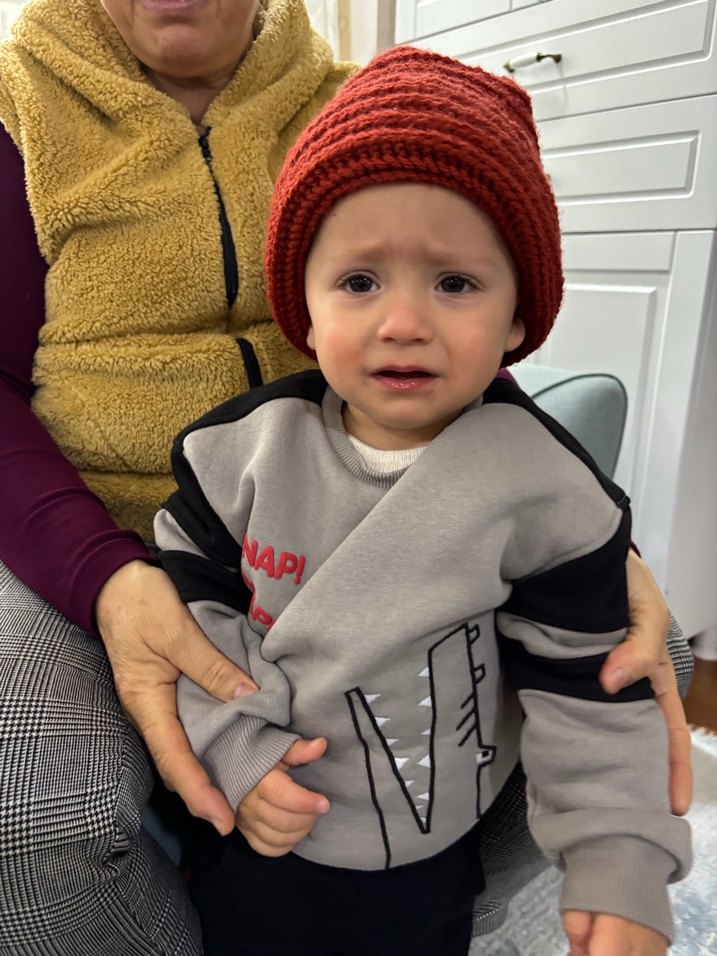 Kahverengi Ponponlu çocuk Örgü Bere - Görsel 3