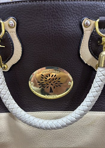 Bej-Kahverengi Deri Tokalı Kadın Çanta - Görsel 2