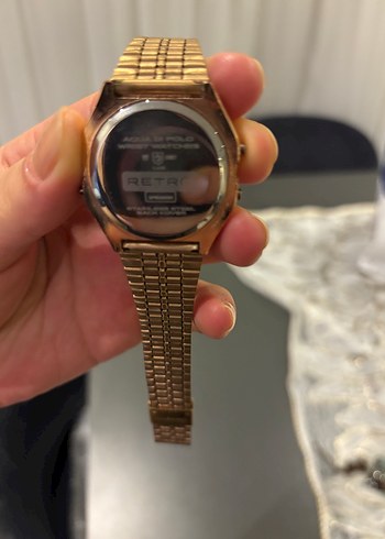 Altın Renk Vintage Kadın Kol Saati - Görsel 3