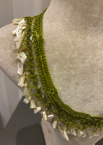 Yeşil Bohem Mini Boncuklu Kolye - Görsel 2