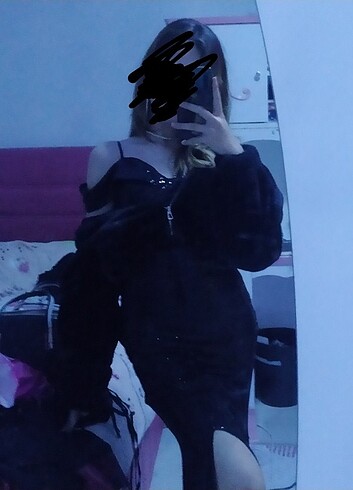 Abiye Simli yırtmaçlı balık abiye