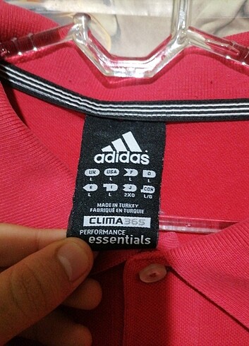 xl Beden kırmızı Renk Adidas polo tshirt