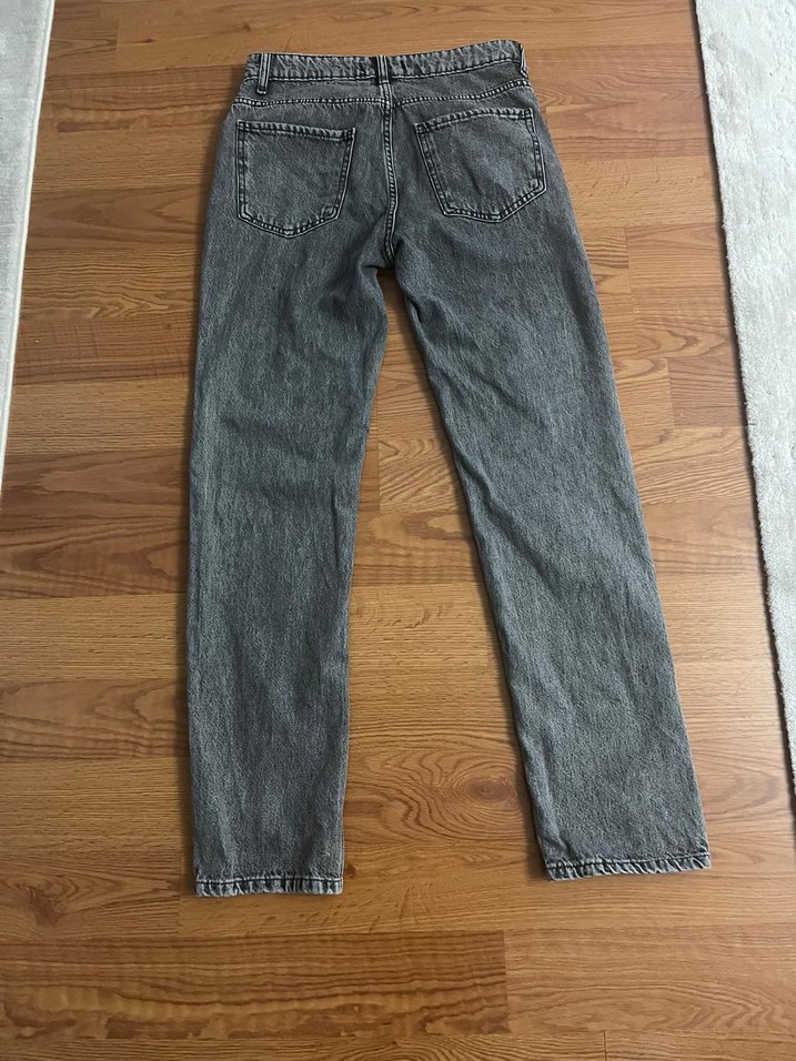 Koyu Gri Baggy Tarzı Pantolon - Görsel 2