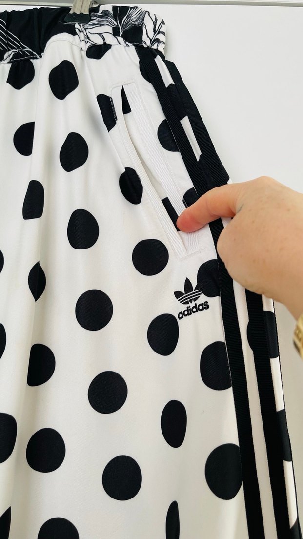 Beyaz Puantiyeli Uzun Pilili Etek - Görsel 2
