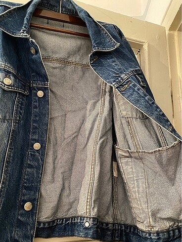 m Beden mavi Renk Oversize Kot Ceket