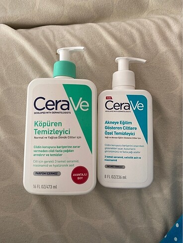 Cerave yüz temizleme