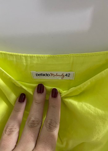 Sarı Askılı Midi Keten Elbise - Görsel 2