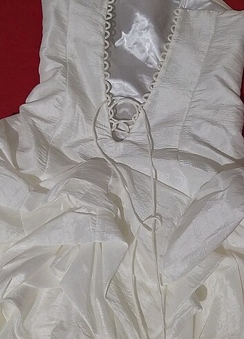 Diğer Beyaz Mini Gece Elbisesi