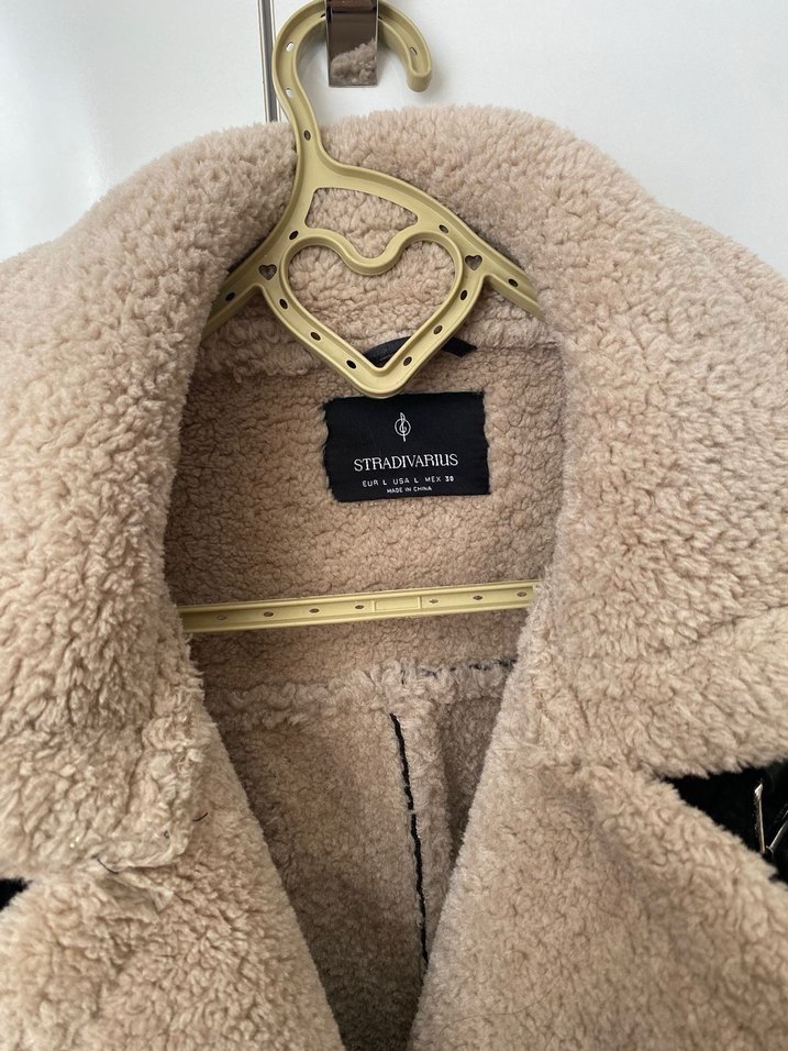 Kahverengi Kürklü Deri Biker Ceket - Görsel 3