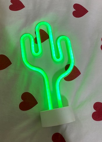 Beyaz Kaktüs Şekilli Masa Lambası - Görsel 5