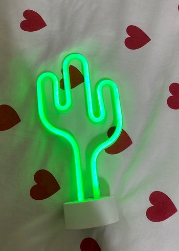 Beyaz Kaktüs Şekilli Masa Lambası - Görsel 6