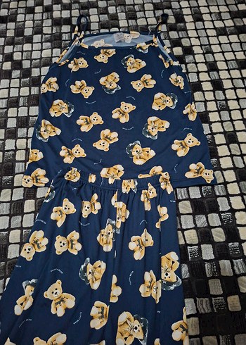 Uzun Baskılı Kadın Pijama Takımı - Görsel 2