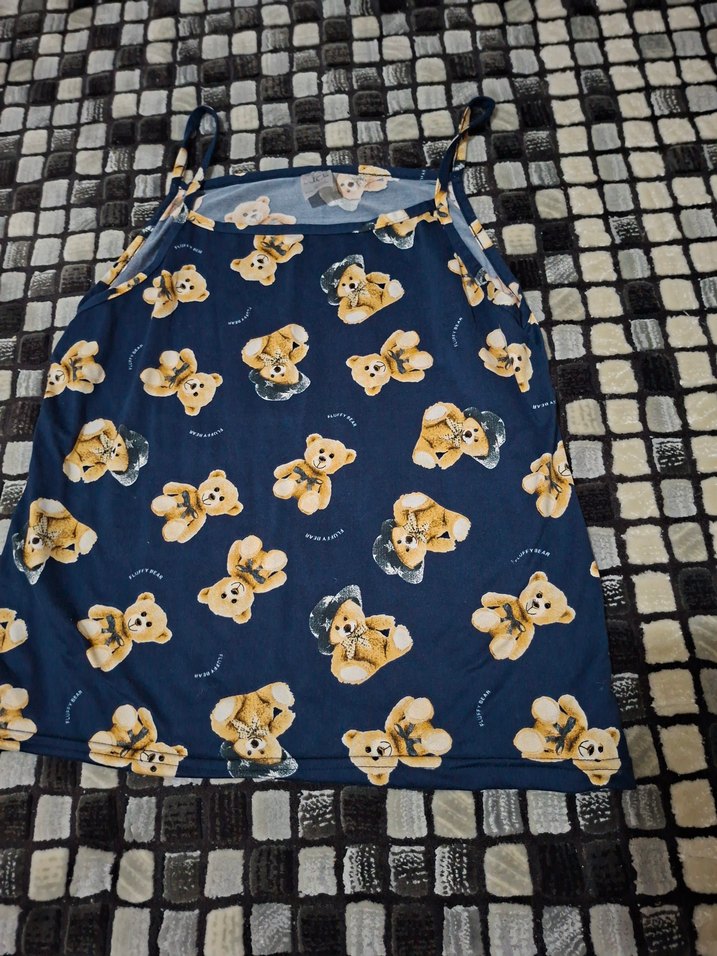 Uzun Baskılı Kadın Pijama Takımı - Görsel 5