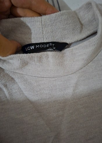 Bej Uzun Kollu Rahat Kesim elbise - Görsel 4