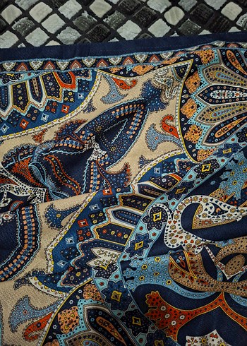 Çok Renkli Bohem Kadın Şal - Görsel 4