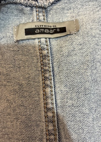 Ambar kadın kot yelek - Görsel 2