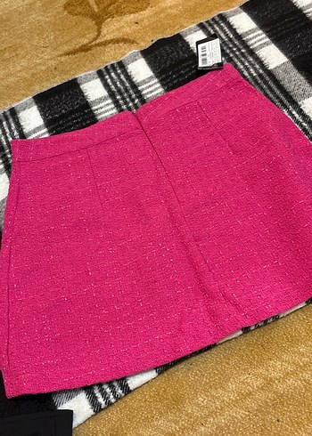 Pembe Triko Mini Etek - Görsel 4