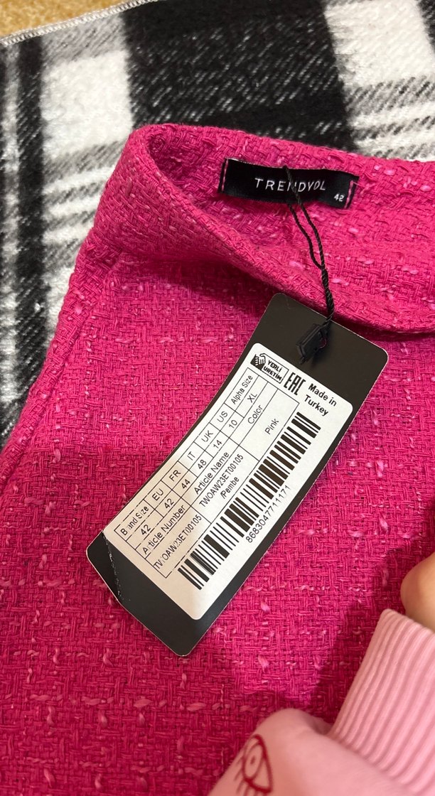 Pembe Triko Mini Etek - Görsel 3