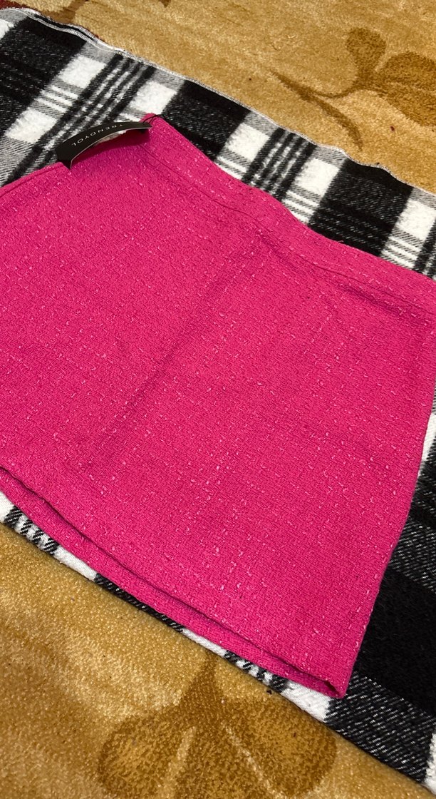 Pembe Triko Mini Etek - Görsel 2