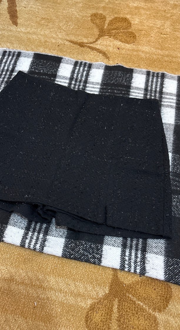 Siyah Örgü Mini Etek Kadın - Görsel 2