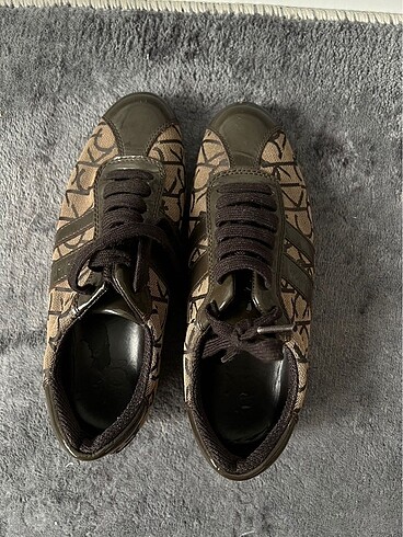 37 Beden kahverengi Renk Calvin Klein Siyah Kadın Sneaker
