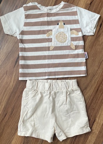 Bebek Erkek Kısa Kollu Pamuklu 2'li Takımlar - Görsel 2