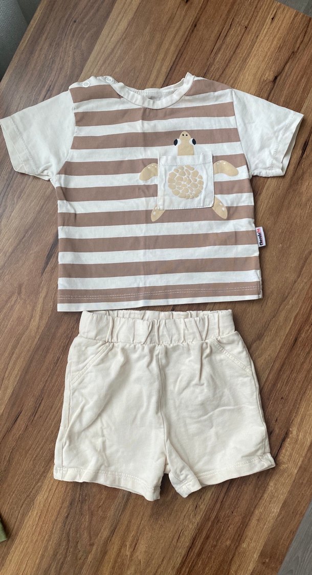 Bebek Erkek Kısa Kollu Pamuklu 2'li Takımlar - Görsel 2