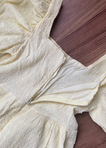 Kız Çocuk Sarı Uzun Elbise - Görsel 4