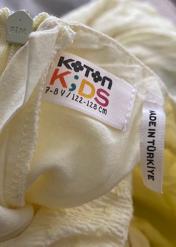 Kız Çocuk Sarı Uzun Elbise - Görsel 6