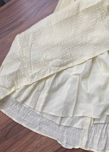 Kız Çocuk Sarı Uzun Elbise - Görsel 3