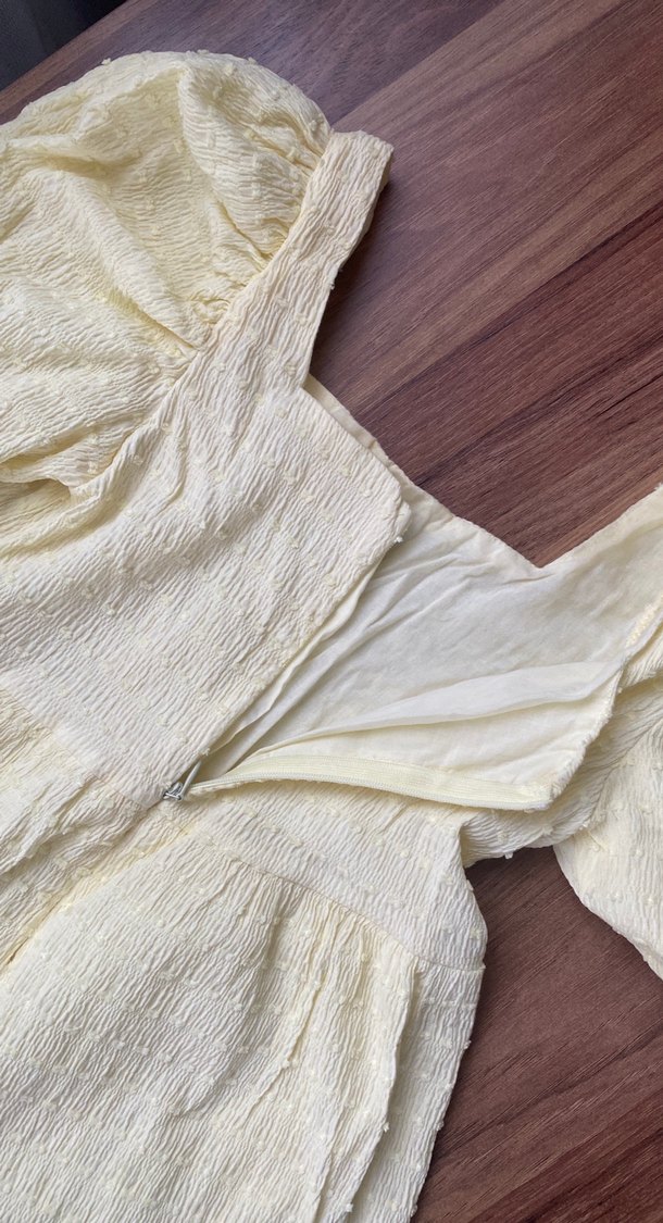 Kız Çocuk Sarı Uzun Elbise - Görsel 4