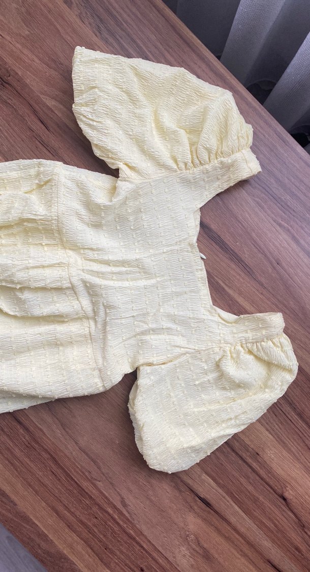 Kız Çocuk Sarı Uzun Elbise - Görsel 2