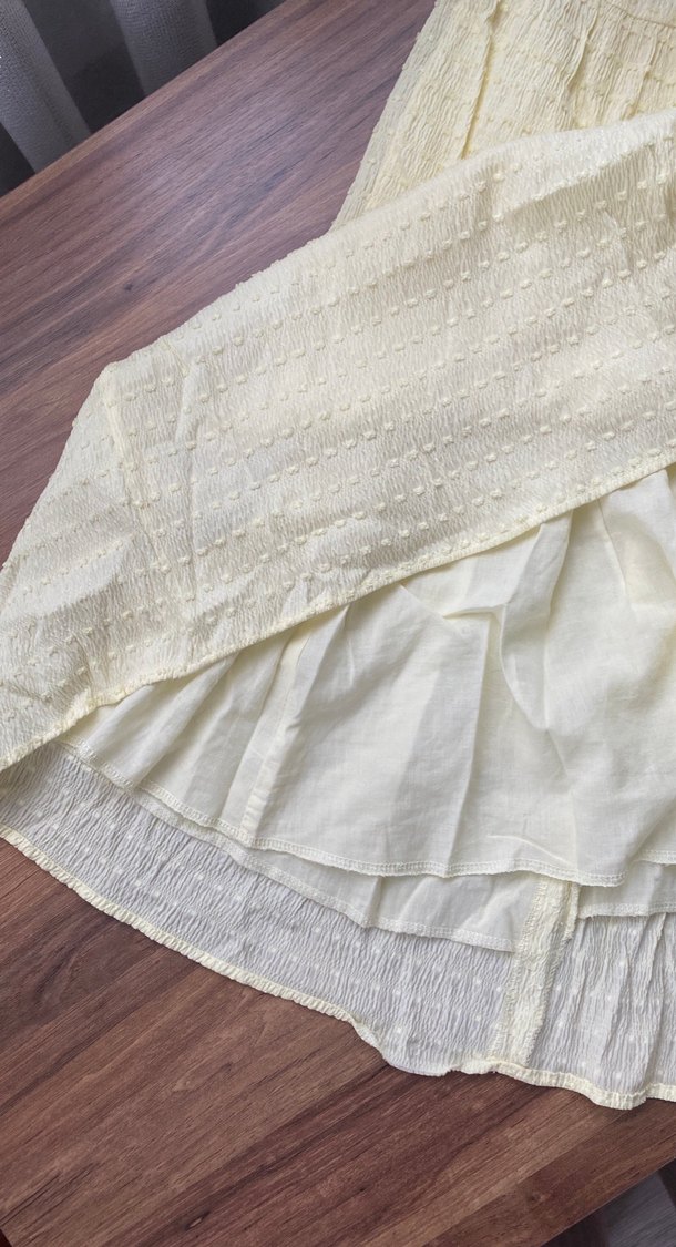 Kız Çocuk Sarı Uzun Elbise - Görsel 3